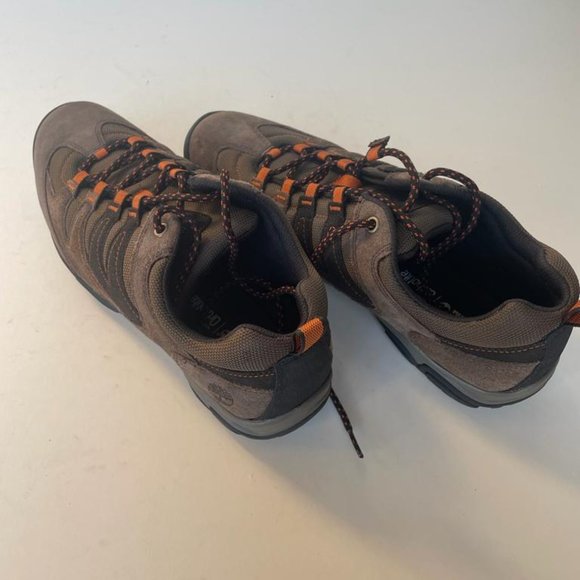 TIMBERLAND MEN\'S CRESTRIDGE LOW HIKING SHOES BROWN / ORANGE A13JP SIZE : 12 main image 5
